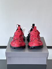 Bagsaaa Balenciaga Hike Sneaker in red and black mesh  - 3