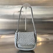 Bagsaaa Bottega Veneta Small Cobble Shoulder Bag 762711 Gray - 19cm - 1