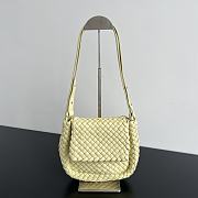 Bagsaaa Bottega Veneta Small Cobble Shoulder Bag 762711 Light Yellow - 19cm - 1