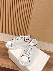 Bagsaaa Alexander McQueen Oversized Leather Sneakers White Pink - 4