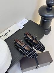 Bagsaaa Alaia Strass Ballet Flats Black - 1