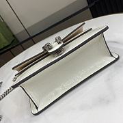 Bagsaaa Gucci Dionysus super mini bag 795368 white patent - 17.5 x 11 x 6.5 cm - 4