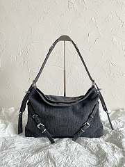 Bagsaaa Givenchy Medium Voyou bag in denim black - 40cm - 1