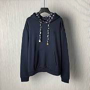 Bagsaaa Louis Vuitton Cotton Hoodie Dark Blue - 1