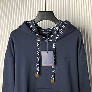 Bagsaaa Louis Vuitton Cotton Hoodie Dark Blue - 2