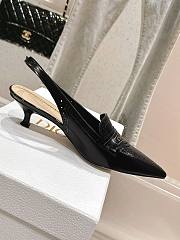 Bagsaaa Dior Boy Slingback Pump Black Calfskin - 2