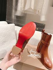 Bagsaaa Christian Louboutin CL Chelsea Booty Brown - 7cm - 3