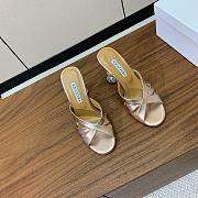 Bagsaaa Aquazzura Yes Baby Mule 95 Gold - 2