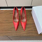 Bagsaaa Amina Muaddi Barbara Pump 105 Red Nappa - 1