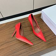 Bagsaaa Amina Muaddi Barbara Pump 105 Red Nappa - 2