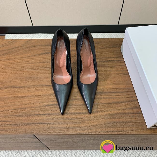 Bagsaaa Amina Muaddi Barbara Pump 105 Black Nappa - 1