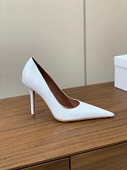 Bagsaaa Amina Muaddi Barbara Pump 105 White Nappa - 3