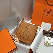 Bagsaaa Hermes Evelyne Bag Brown Togo - 18cm - 1