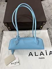 Bagsaaa Alaia Le Teckel Small Bag Blue - 27x9x8 cm - 1