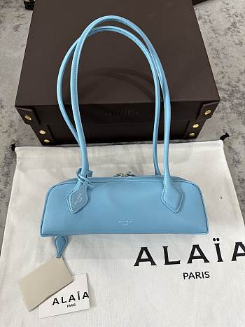 Bagsaaa Alaia Le Teckel Small Bag Blue - 27x9x8 cm