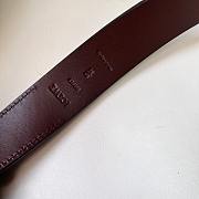 Bagsaaa Loewe Rounded soft belt in classic calfskin brown - 3.5cm - 2