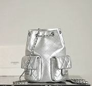 Bagsaaa Chanel Backpack AS5310 Silver Lambskin - 24.5 x 18 x 8cm - 4