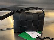 Bagsaaa Bottega Veneta Small Cassette 730848 Black - 19cm - 1