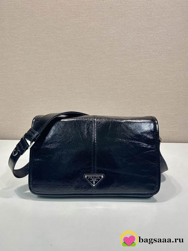 Bagsaaa Prada Leather Shoulder Bag 2VD073 Black - 30cm - 1