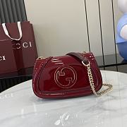 Bagsaaa Gucci Blondie mini shoulder bag 815711 red patent - 21.5 x 11 x 8 cm - 1