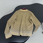 Bagsaaa Gucci Embroidered wool GG jacquard cardigan - 2