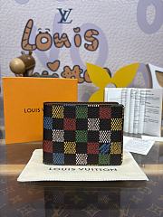 Bagsaaa Louis Vuitton N00185 Slender Wallet Multicolor - 11cm - 1