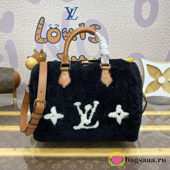 Bagsaaa Louis Vuitton M11797 Speedy Bandoulière 25 Bicolor Chocolate/Cream - 25cm - 1