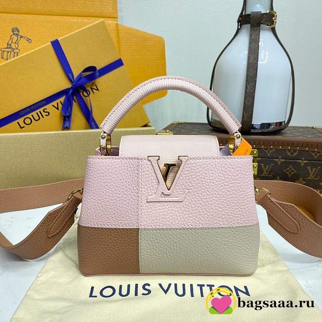 Bagsaaa Louis Vuitton M59268 Capucines Mini Bag Pink - 21 x 14 x 8 cm - 1