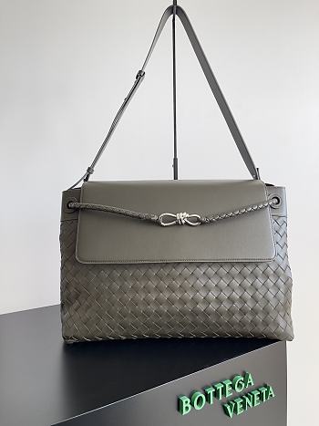 Bagsaaa Bottega Veneta Large Andiamo Messenger 805969 Kaki - 43cm