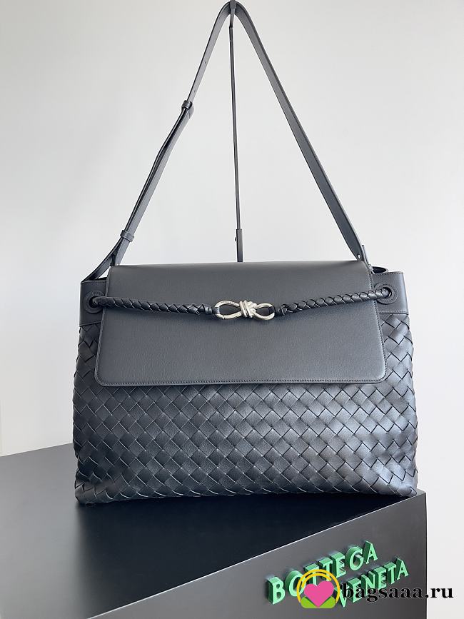 Bagsaaa Bottega Veneta Large Andiamo Messenger 805969 Black - 43cm - 1