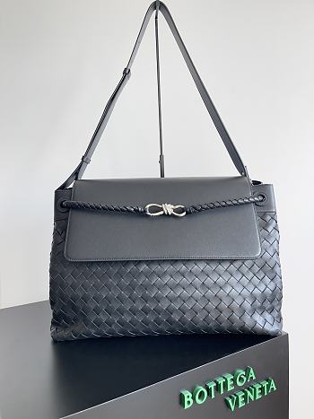 Bagsaaa Bottega Veneta Large Andiamo Messenger 805969 Black - 43cm