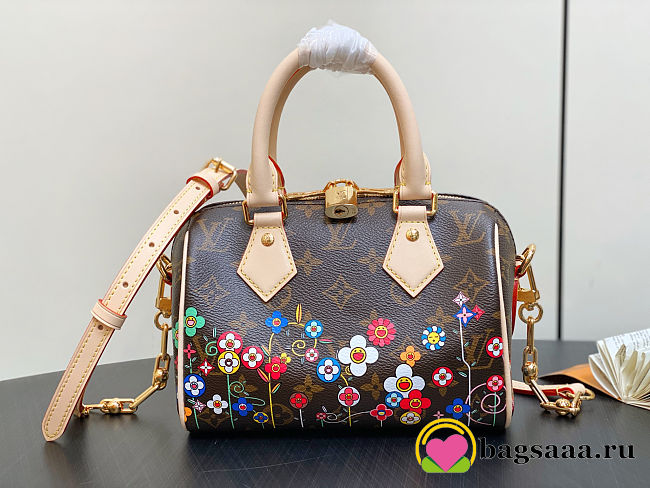 Bagsaaa M14175 LV x TM Speedy Bandoulière 20 Bag Monogram - 20.5 x 13.5 x 12 cm - 1