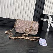 Bagsaaa Chanel Mini Classic Handbag A69900 Beige Tweed - 12 x 20 x 6cm - 1