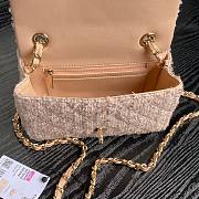 Bagsaaa Chanel Mini Classic Handbag A69900 Beige Tweed - 12 x 20 x 6cm - 2