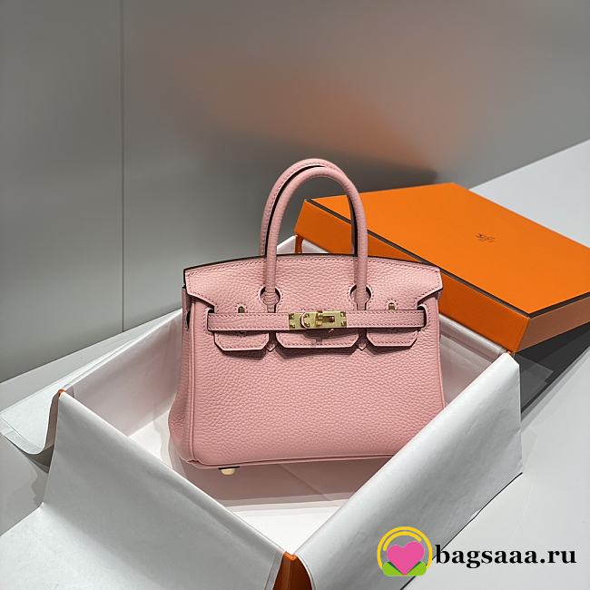 Bagsaaa Hermes Mini Birkin Pink Togo - 20cm - 1