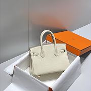 Bagsaaa Hermes Mini Birkin Cream Togo - 20cm - 3