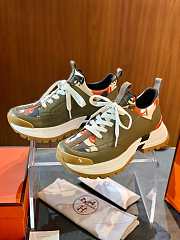 Bagsaaa Hermes Jumpy sneaker multicolore vert toundra - 1