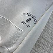 Bagsaaa Prada Cotton fleece hoodie white - 2