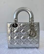 Bagsaaa Dior Lady Silver Metallic - 20cm - 1