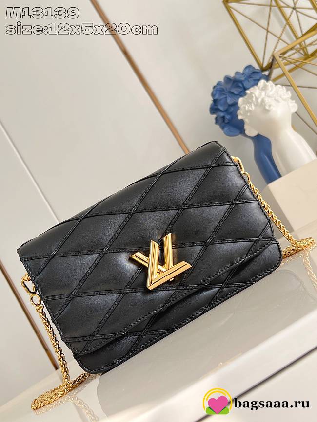 Bagsaaa Louis Vuitton M13139 Wallet On Chain GO-14 Black - 20 x 12 x 5 cm - 1