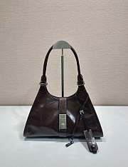 Bagsaaa Prada Medium leather tote bag 1BG563 Dark Brown - 30.5cm - 1