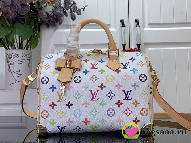 Bagsaaa Louis Vuitton M13085 Speedy Bandoulière 25 LV x TM Multicolored - 25cm - 1