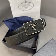 Bagsaaa Prada Saffiano leather belt black - 1