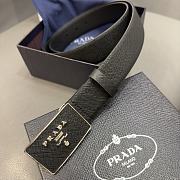 Bagsaaa Prada Saffiano leather belt black - 2