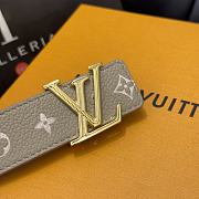 Bagsaaa LV Iconic 30MM Reversible Belt Monogram Empreinte beige - 4