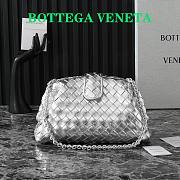 Bagsaaa Bottega Veneta Small Lauren 1980 Silver 805018 - 20.5cm - 1