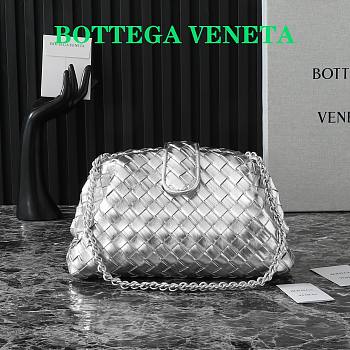 Bagsaaa Bottega Veneta Small Lauren 1980 Silver 805018 - 20.5cm