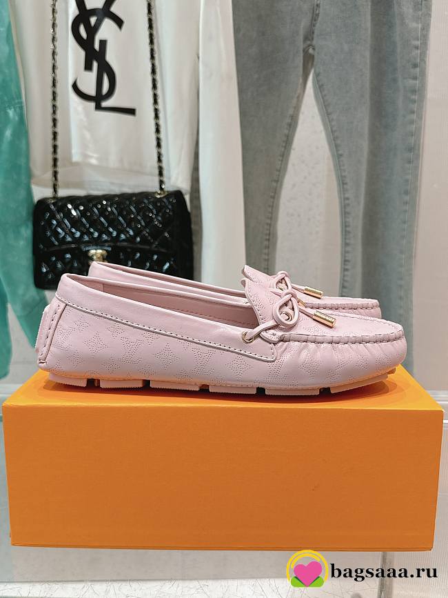 Bagsaaa Louis Vuitton Gloria Flat Loafer Pink - 1