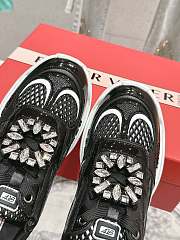 Bagsaaa Roger Vivier Viv' on the Run Sneakers in leather and fabric black - 2