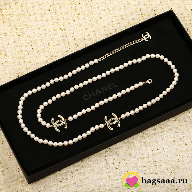 Bagsaaa Chanel Long Pearl Necklace - 1